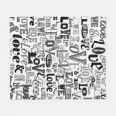 恋3 フリースブランケット (正面(横))