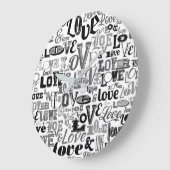 恋3 ラージ壁時計 (傾斜)