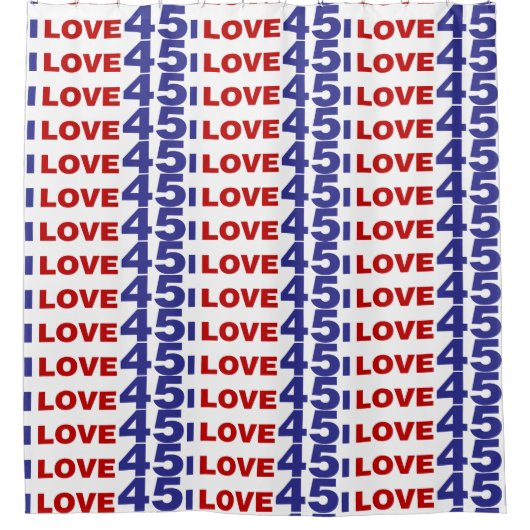 恋45 シャワーカーテン (正面)