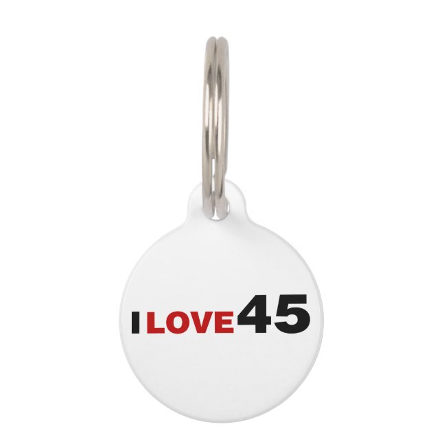 恋45 ペット　ネームタグ (正面)