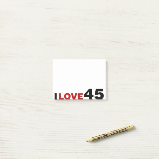 恋45 ポストイット (デスク上)