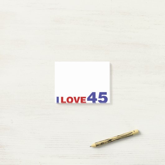 恋45 ポストイット (デスク上)