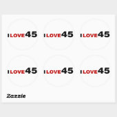 恋45 ラウンドシール (シート)