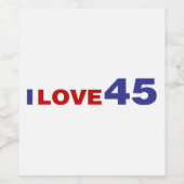 恋45 ワインラベル (シングルラベル)