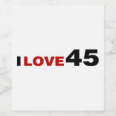 恋45 ワインラベル (シングルラベル)