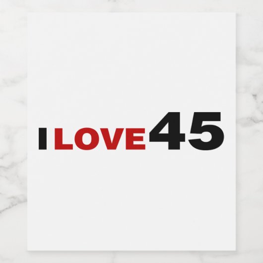 恋45 ワインラベル (シングルラベル)