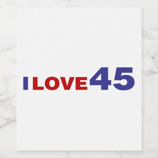 恋45 ワインラベル (シングルラベル)