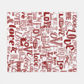 恋6 フリースブランケット (正面(横))