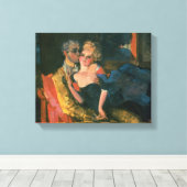 恋， 1910 キャンバスプリント (インサイチュ (ウッドフロア))
