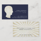 恍惚状態の日が差すことのHypnotherapistの名刺 名刺 (正面/裏面)