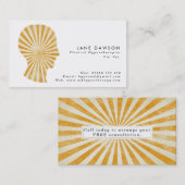 恍惚状態の日が差すことのHypnotherapistの名刺 名刺 (正面/裏面)