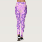 恍惚状態の曼荼羅のLuLaRoeのピンクの黒く軽いヨガ レギンス (裏面)