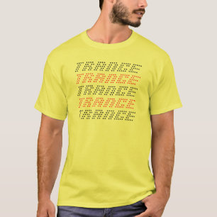 恍惚状態の赤くか黒い文字のTシャツ Tシャツ