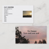 恍惚状態カードはより深い、回転カードにおよび......行きます 名刺 (正面/裏面)