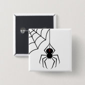 恐いくもボタン 缶バッジ (正面&裏面)