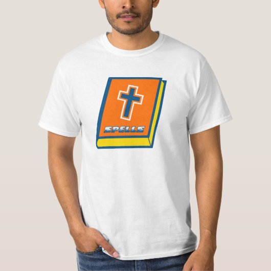 恐いイエス・キリストの本のワイシャツ Tシャツ (正面)