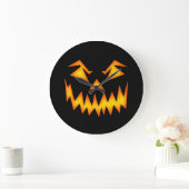 恐いカボチャ顔 ラージ壁時計 (ホーム)