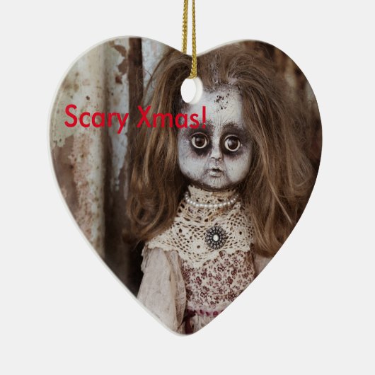 恐いクリスマスの人形 セラミックオーナメント (右)