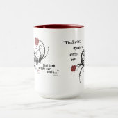 恐いゴシック様式エドガーアレンPoeの引用文のマグ マグカップ (中央)