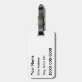 恐いゴシック様式エドガーアレンPoeの引用文の荷物のラベル ラゲッジタグ (裏面縦)