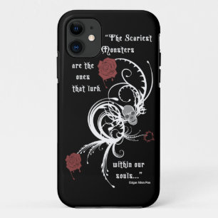 恐いゴシック様式エドガーアレンPoeの引用文のiPhone 5の場合 iPhone 11 ケース