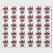 恐いジョーカーのデザイン ラッピングペーパー (フラット)