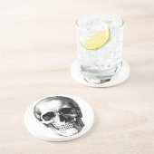 恐いスカルおよび満月 コースター (側面)