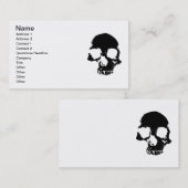 恐いスカルのカッコいいのゴシック様式名刺 名刺 (正面/裏面)