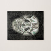 恐いスカルの黒 ジグソーパズル (横)