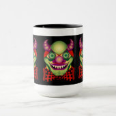 恐いピエロの驚くばかりに恐しいマグ マグカップ (中央)