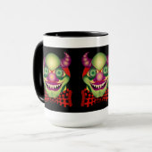 恐いピエロの驚くばかりに恐しいマグ マグカップ (正面左)