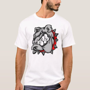 恐いブルドッグのワイシャツ Tシャツ