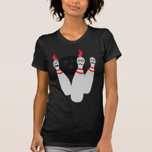 恐いボーリングのninepineの悪魔 tシャツ