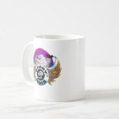 恐いライダーの©のマグ コーヒーマグカップ (正面左)