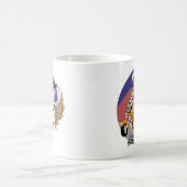 恐いライダーの©のマグ コーヒーマグカップ (中央)