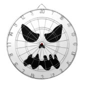恐い幽霊のスカルの顔のハローウィンパーティパーティー用のゲームの装飾 ダーツボード (正面)