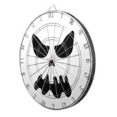 恐い幽霊のスカルの顔のハローウィンパーティパーティー用のゲームの装飾 ダーツボード (正面右)