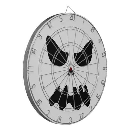 恐い幽霊のスカルの顔のハローウィンパーティパーティー用のゲームの装飾 ダーツボード (正面左)