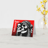 恐い驚きのハロウィンカード海賊スカル1 カード (黄色い花)