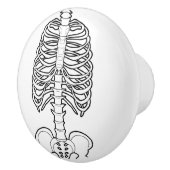 恐い骨ハロウィン セラミックノブ (右)