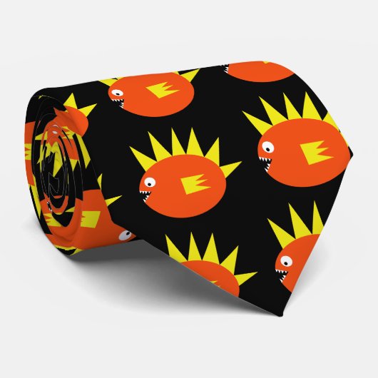 恐い魚のタイ ネクタイ (ロール)