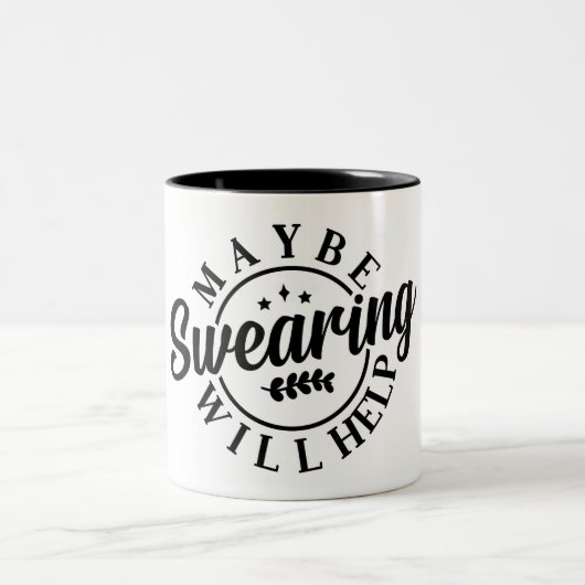 恐おもしろいらく宣誓救済 ツートーンマグカップ (中央)