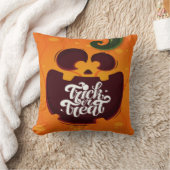 恐おもしろいろしいカボチャのトリックまたは治療 クッション (ブランケット)