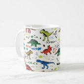 恐おもしろい竜図形 コーヒーマグカップ (正面左)