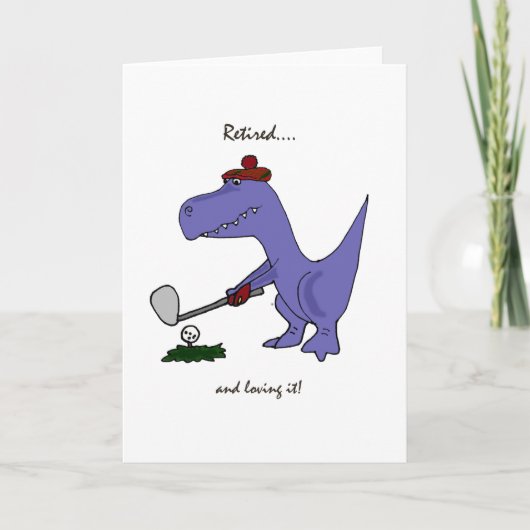 恐おもしろい退職した竜のTレックス探査 カード (正面)