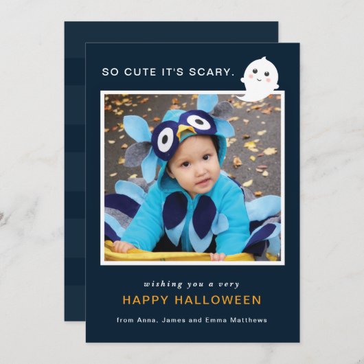 恐くかわいいハロウィン シーズンカード (正面/裏面)