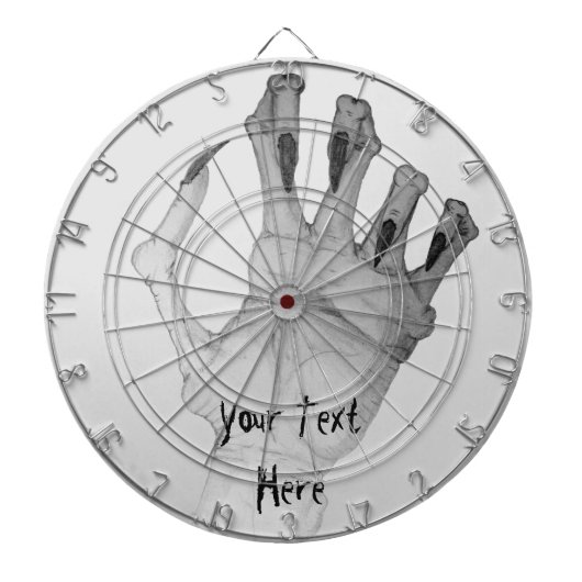 恐く気味が悪いこぶだらけモンスター手 ダーツボード (正面)