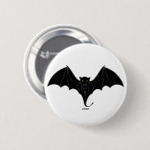 恐く黒いこうもり 缶バッジ (正面&裏面)