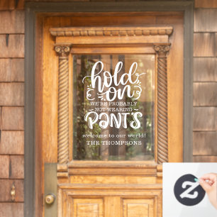 恐らおもしろいくズボンを着用しない歓迎の名前 ウィンドウサイン