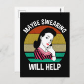 恐らく非難救済は皮肉なおもしろいことわざ ポストカード (正面/裏面)